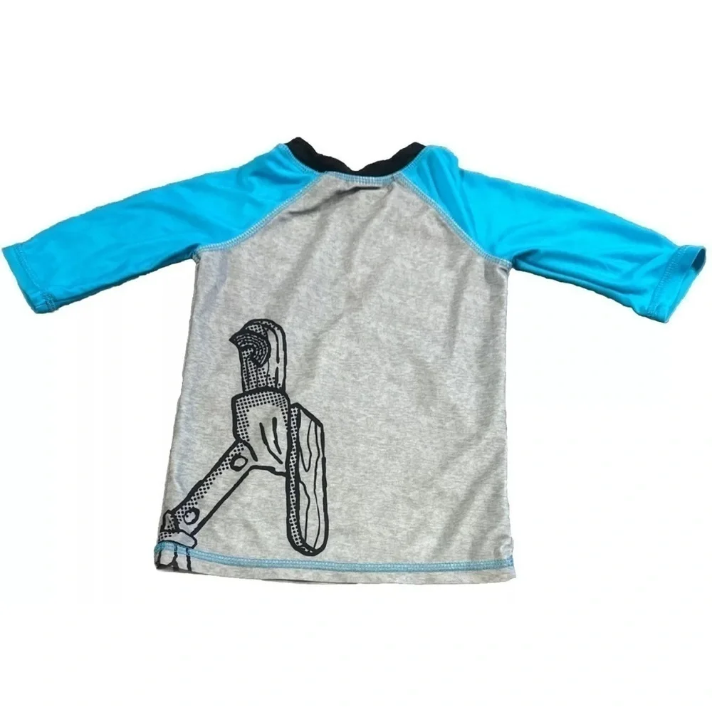 Disney Toy Story 4 Forky Boys Sz 3/4T Rash Guard UPF 50+ Quarter Length Sleeves